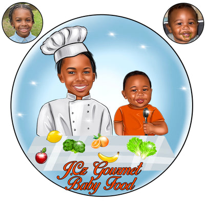 Kid's Portrait, Logo For Children's Business