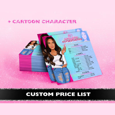 Price List / Menu Design - Custom