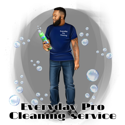 Cleaning Service Logo, Maid Portrait