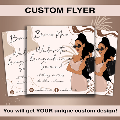 Flyer, Promo Design / Digital file <br> (Custom & Hand-Drawn)