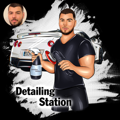 Mechanic Portrait, Auto Detailing Logo, Pressure Washing Business