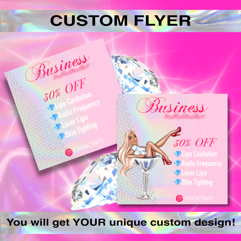 Flyer Design <br> (Custom) (7357162913966)