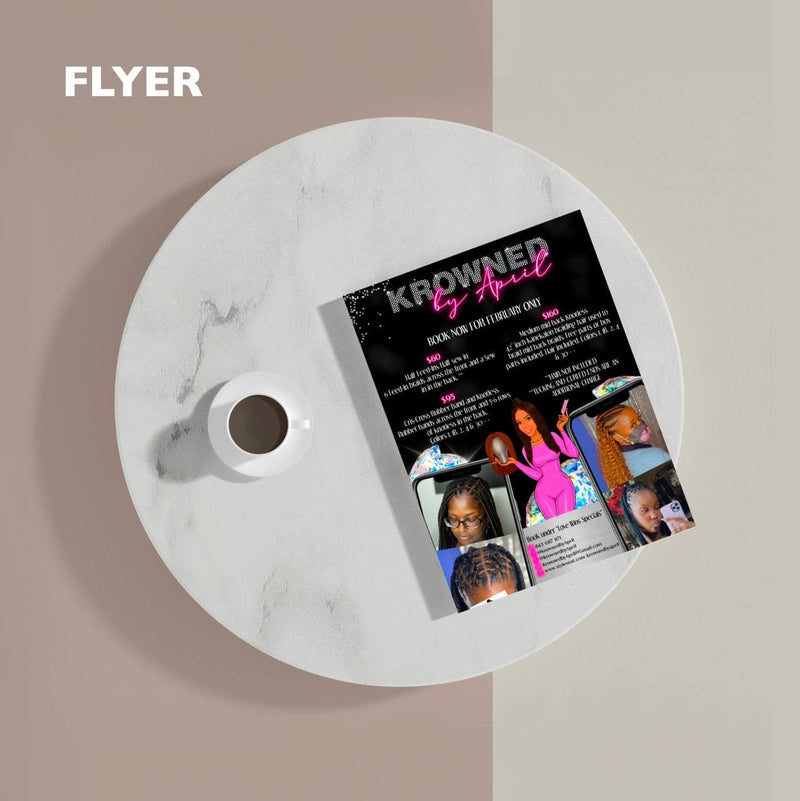 Flyer, Promo Design / Digital file <br> (Custom & Hand-Drawn)